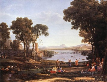 Landscape with Dancing Figures Claude Lorrain Oil Paintings